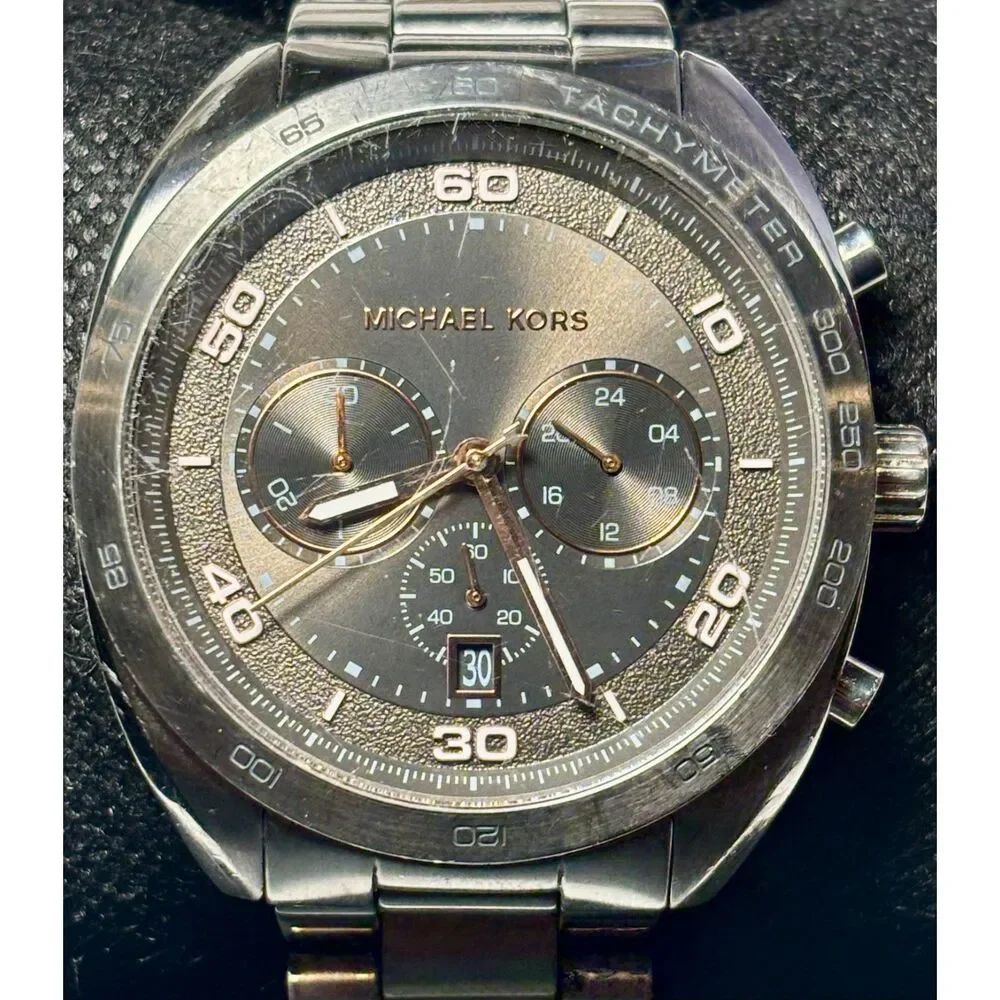 Michael Kors Dane Men's Chronograph Watch MK8622 — NEW BATTERY!